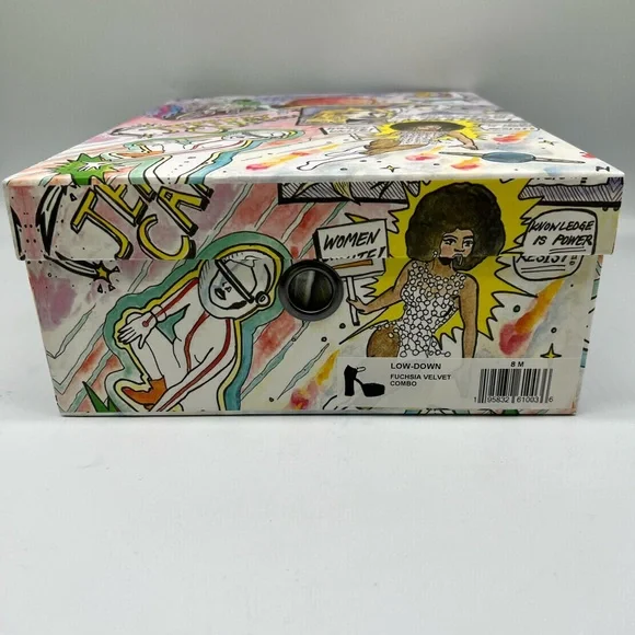 Jeffrey Campbell Low Down Platform Fuchsia Velvet - Picture 2 of 15